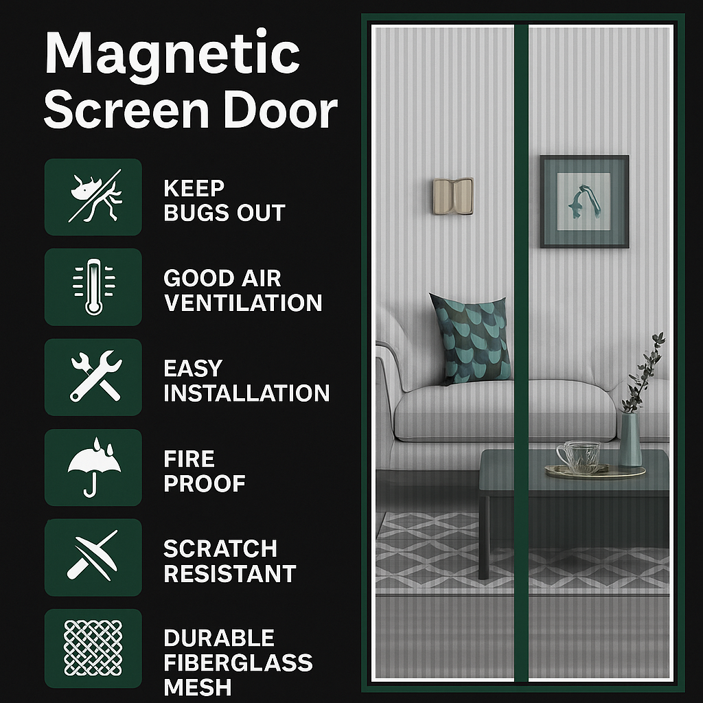 Solina™ Magnetic Screen Door